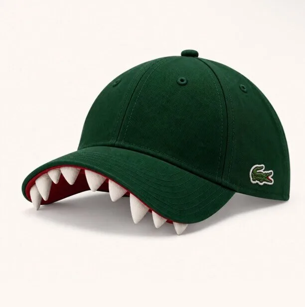 Unofficial Lacoste crocodile hat by Davide Perella