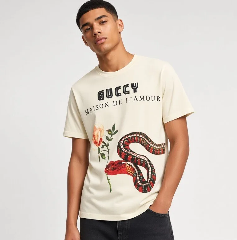 TAYLOR SWIFT Short Sleeve Gucci Logo Shirt 9 TAYLOR SWIFT Short Sleeve Gucci Logo Shirt