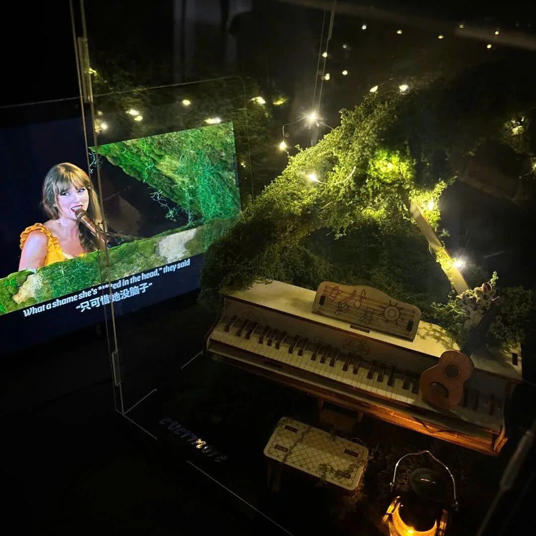 Tayor Swift Evermore Inspired Mossy Piano 3D Wooden Puzzle