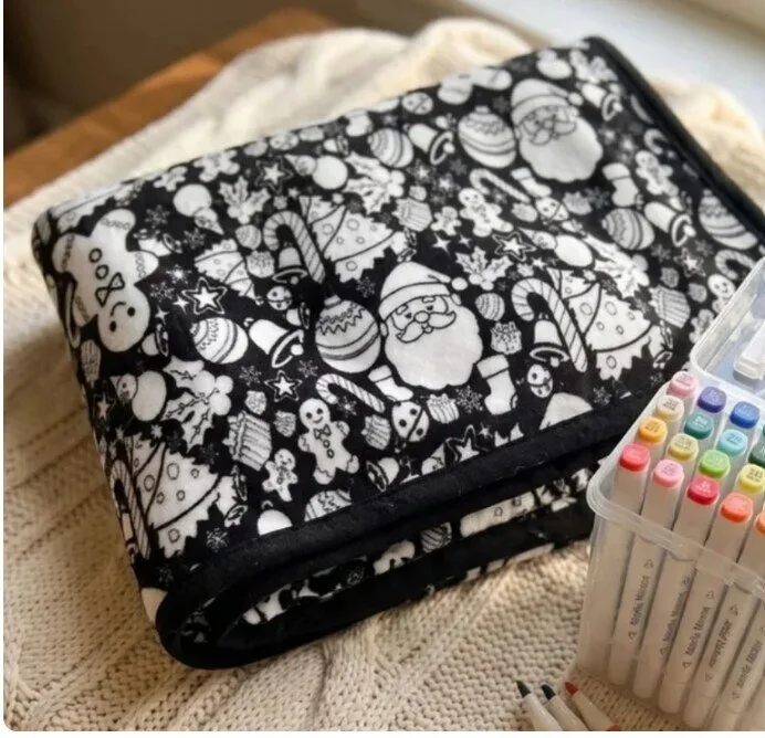 Christmar Color Your Own Blanket / DIY Coloring Blanket