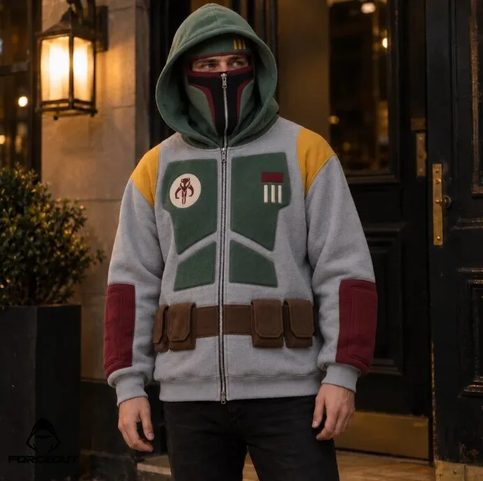 Marc Ecko Cut & Sew x Star Wars Boba Fett Full Zip Mask Hoodie 3 Marc Ecko Cut & Sew x Star Wars Boba Fett Full Zip Mask Hoodie