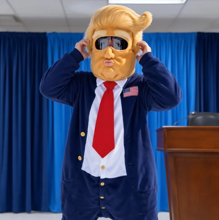 Trump Suit Funny Ski Suit