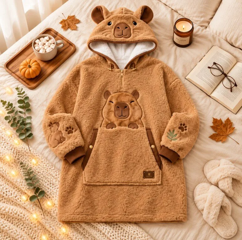 Capybara Hoodie cute Gift for Her