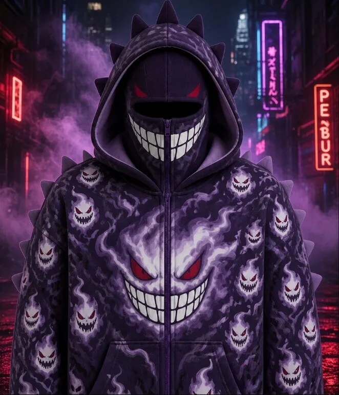GRINHOOD Mask Zip Hoodie