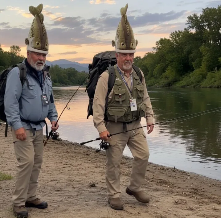 Funny Bucketmouth Bass Hat for Fisher