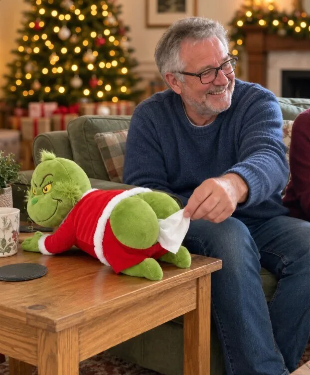 Funny Grinch Butt Plush Tissue Box Holder