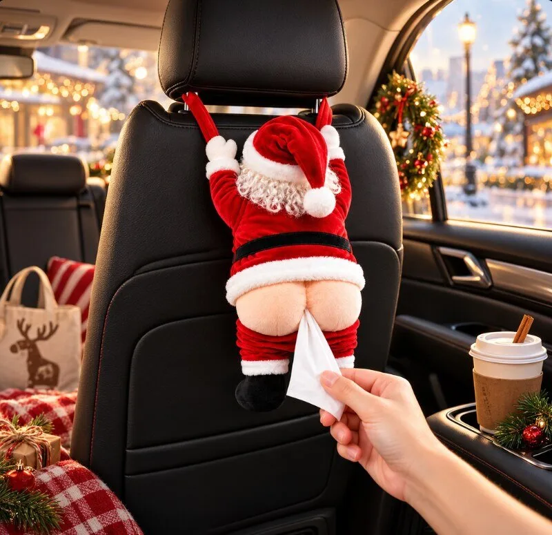 Santa Claus Butt Tissue Holder Plush Toy 7 Santa Claus Butt Tissue Holder Plush Toy